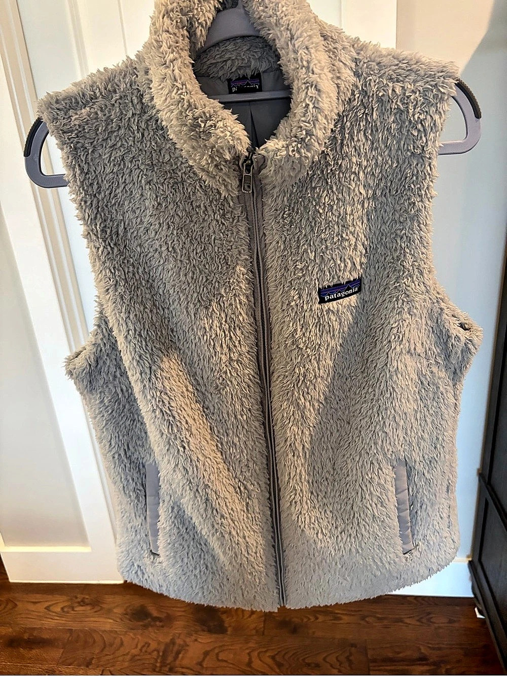 Patagonia Los Gatos High Pile Fleece Vest Light Grey Size Large